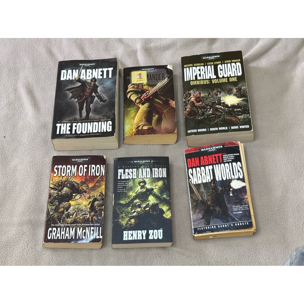 Lot of 6 Warhammer 40k Paperback Books